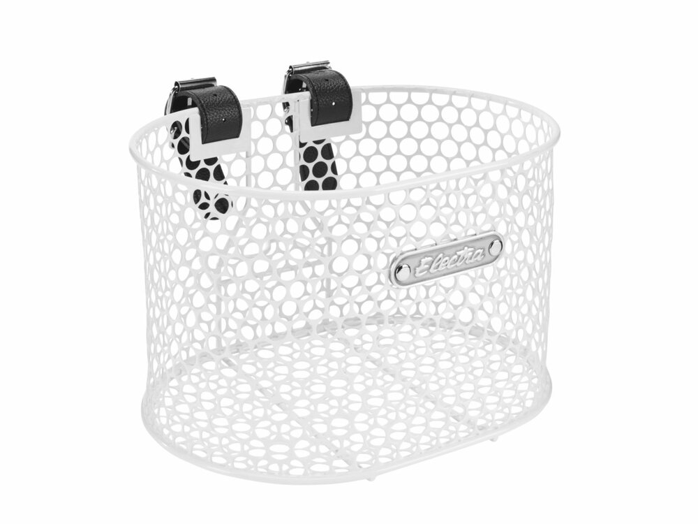 Electra Basket Electra Honeycomb Small Strap White Front