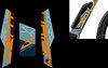 Aufkleber-Set Batterie für Lhasa R850 MY18/19, CENTURION, Blau