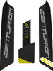 Aufkleber-Set Batterie für E-Fire City R750 MY20, CENTURION, Schwarz/Lime