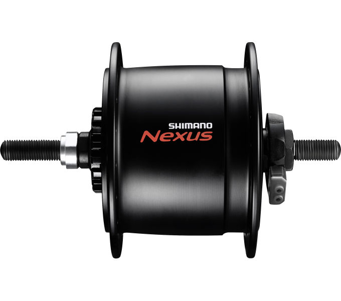 SHIMANO Nabendynamo NEXUS DH-C6000-3R 3 Watt für Rollenbremse, 36 Loch, Mutterntyp, Schw Schwarz
