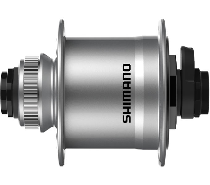 SHIMANO Nabendynamo DH-UR708-3 für Scheibenbremse Silber