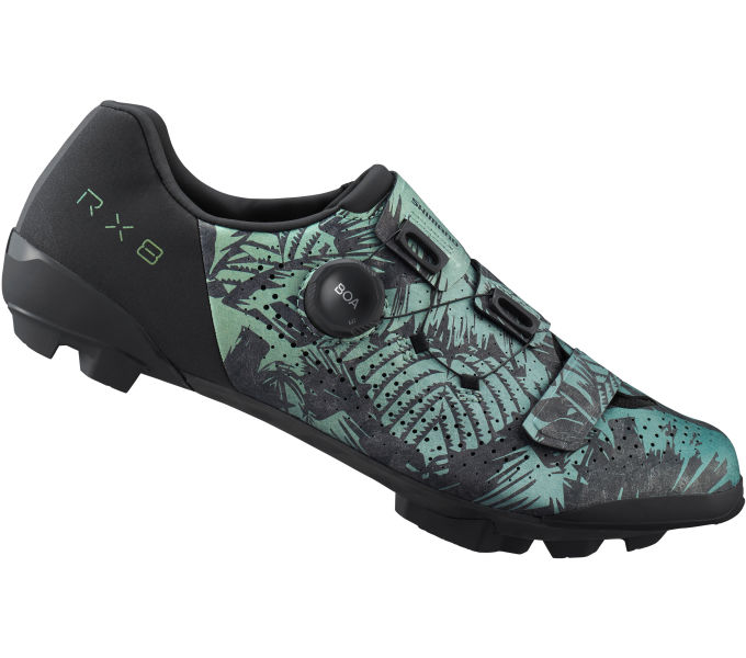 SHIMANO RX801, SCHUH, SPD, UNISEX,TROPICAL LEAVES, STANDARD, GR. 40 TROPICAL LEAVES
